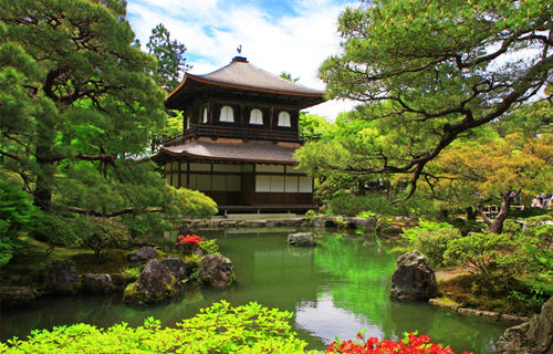 Ginkaku temple in kyoto japan