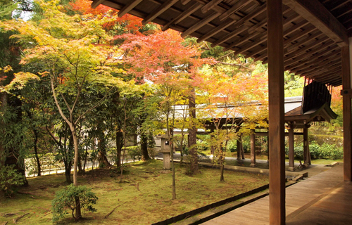 Ryoan temple in kyoto japan