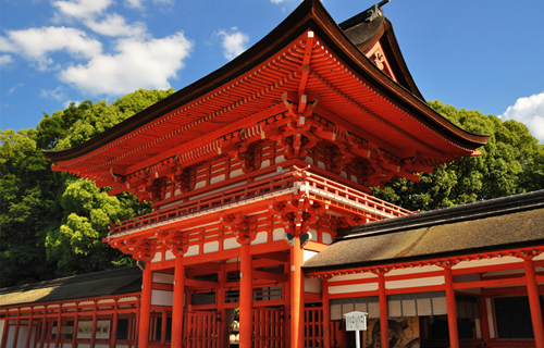 Shimogamo shrine in kyoto